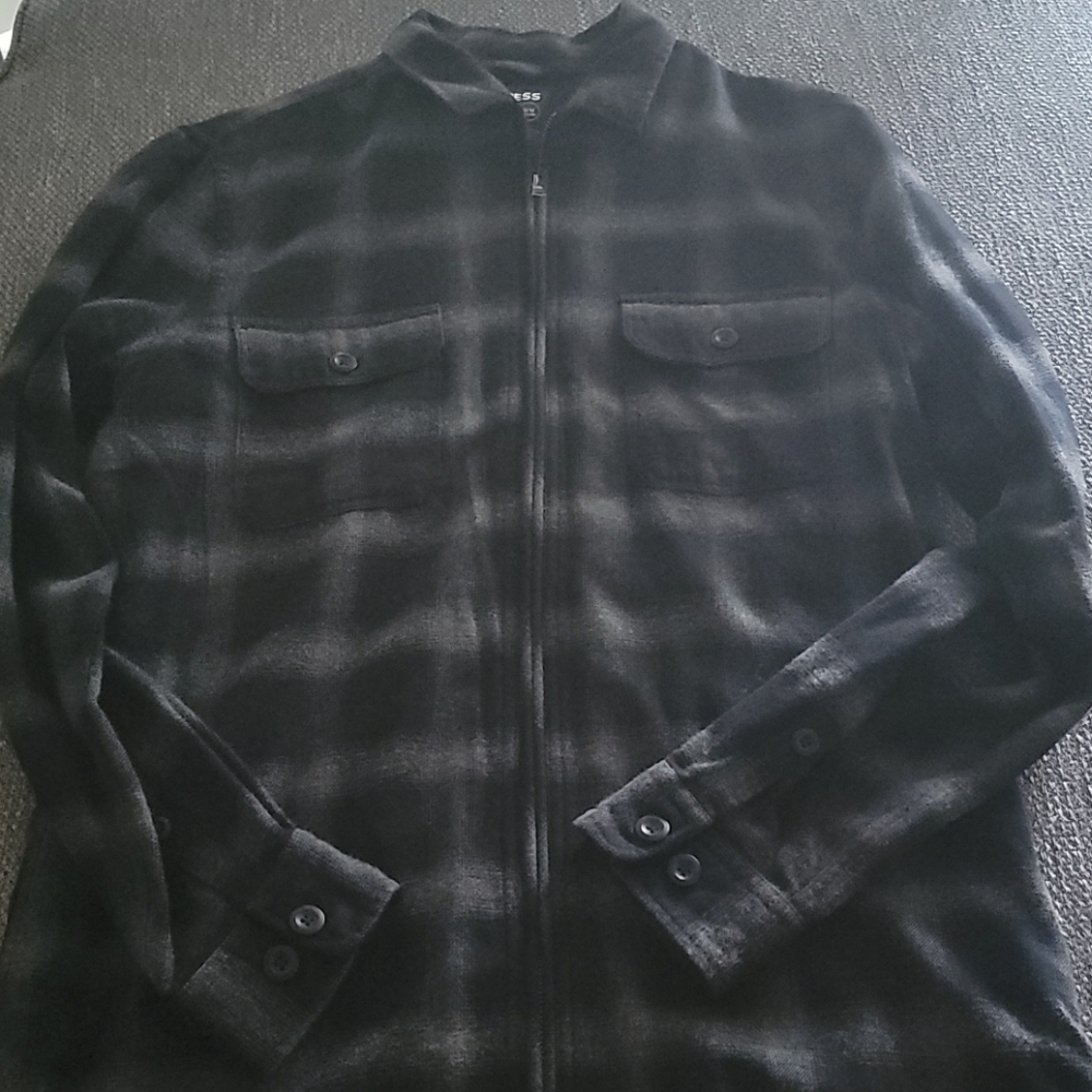 Mens flannel shirt jacket
